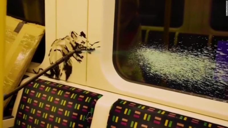 もしマスクをしないと、得ることはできない　バンクシーの絵