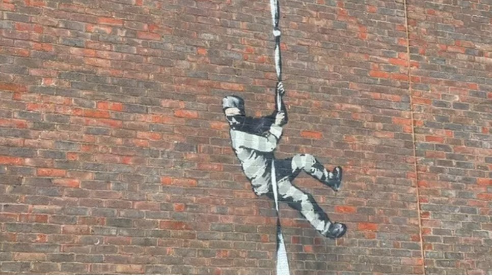 脱獄囚　バンクシーの絵