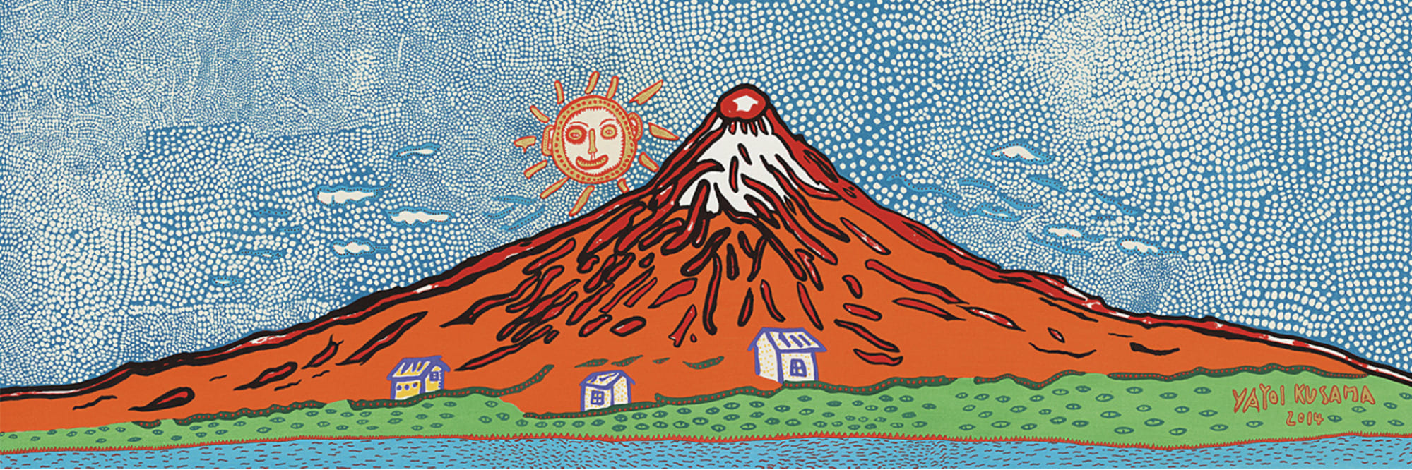 草間彌生　富士山