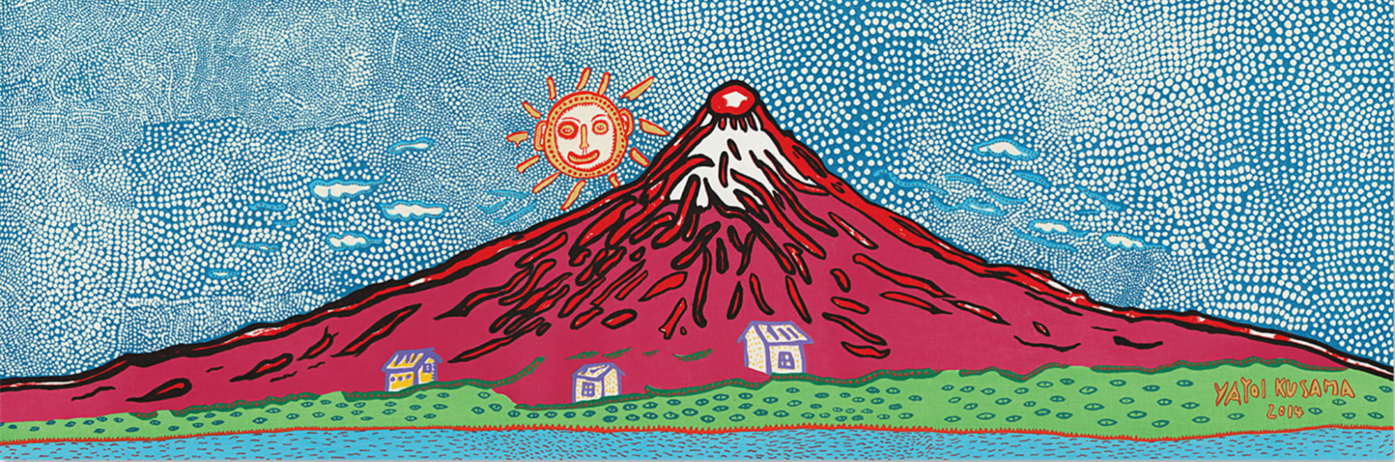 草間彌生　富士山
