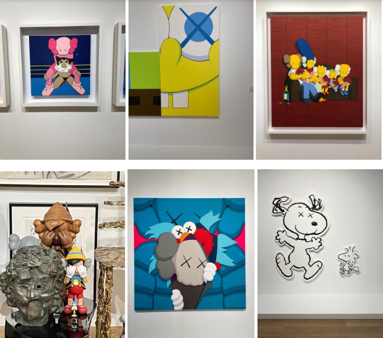 カウズ展の作品