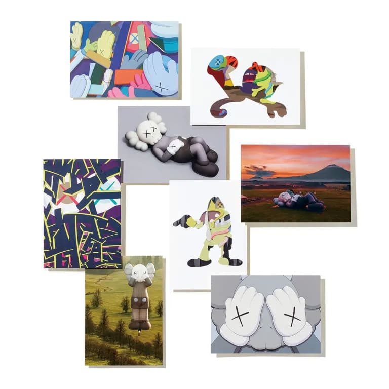 カウズ　展　グッズ　ポストカード
