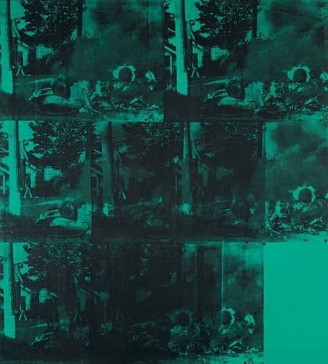 Green Car Crash (Green Burning Car I)　アンディウォーホルの作品